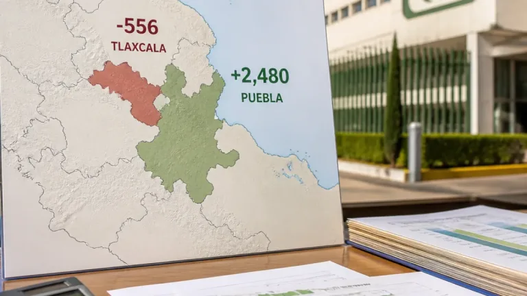 Tlaxcala perdió 556 empleos formales en julio; Puebla creó 2,480 y el país perdió 19,550