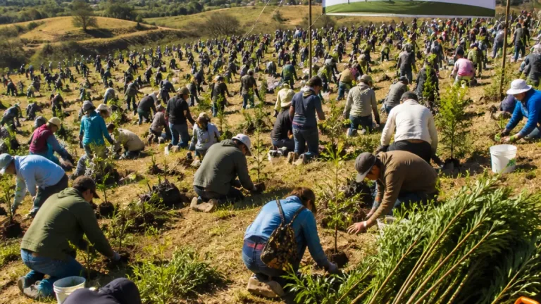 Tlaxcala planta 80,495 árboles en Atltzayanca en jornada nacional para recuperar más de mil hectáreas