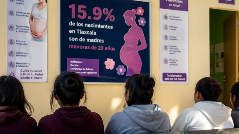 Tlaxcala registra mayor proporción de nacimientos de madres jóvenes; alarma por riesgos de salud