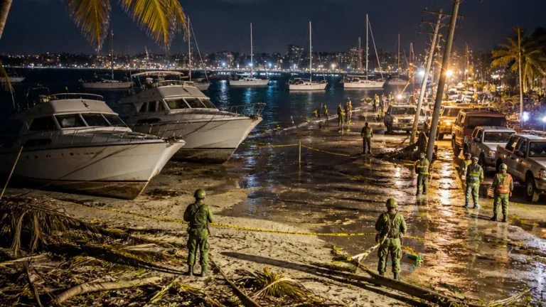 Tormenta eléctrica nocturna deja daños menores y varamiento de embarcaciones en BCS