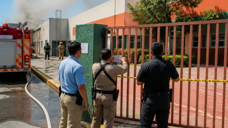 Torreón: incendio en bodega de colegio obliga evacuar a 174 alumnos y deja clausura temporal