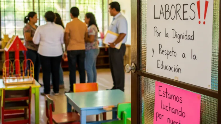 Trabajadores de guardería en Campeche paran labores por atrasos en sueldos; directiva y IMSS se deslindan