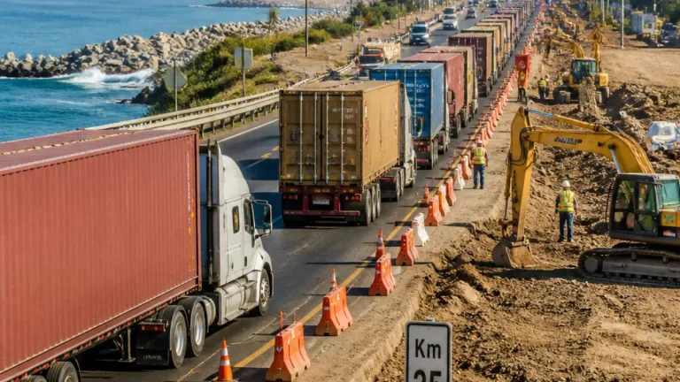 Trabajos en corredor Manzanillo-Guadalajara generan retrasos de hasta 8 horas en entregas de carga