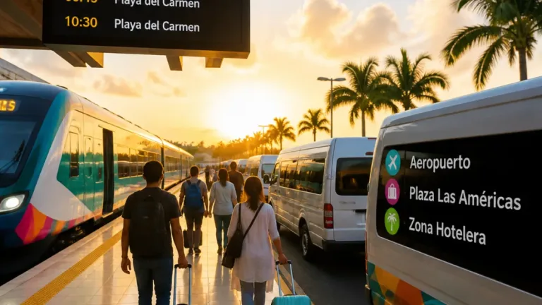 Tren Maya reactiva la ruta Cancún–Playa del Carmen y estrena servicio intermodal el 15 de agosto