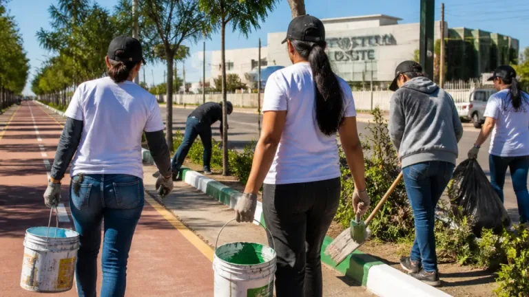 Tulancingo: jóvenes recuperan casi dos kilómetros de la ciclopista en faenatón comunitario