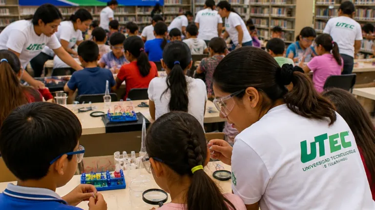 Tulancingo: UTEC acerca talleres de ciencia a más de 250 niñas y niños en bibliotecas municipales