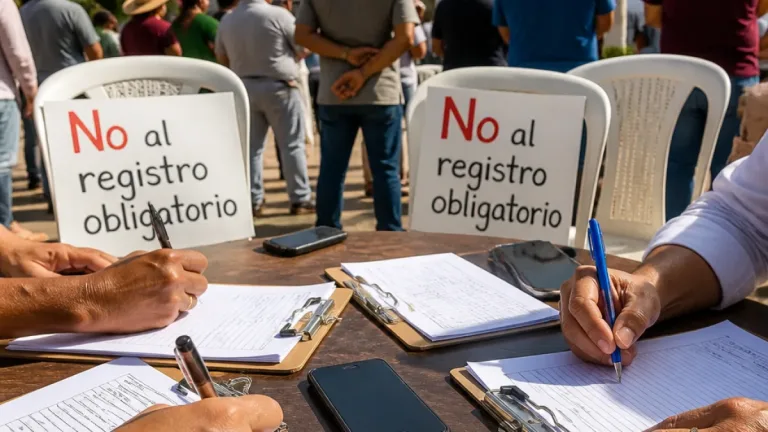 Usuarios de BCS organizan recolección de firmas contra el registro obligatorio de líneas