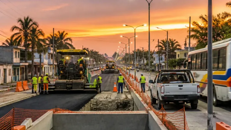 Veracruz inicia repavimentación y drenaje en cuatro fraccionamientos para mejorar movilidad