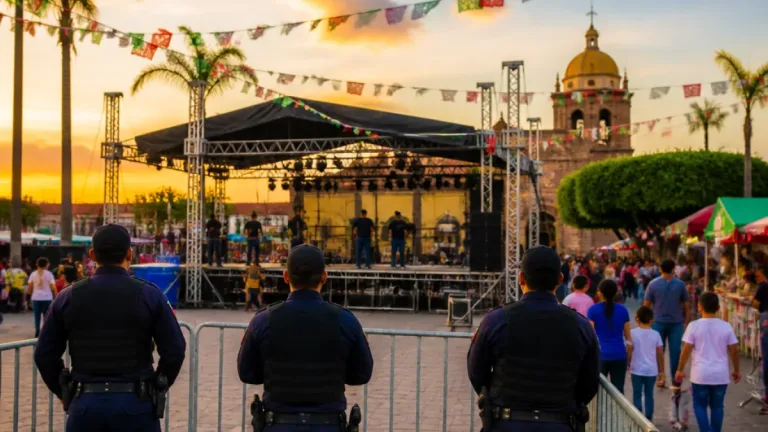 Xalisco alista la plaza principal para el Grito: verbena, vigilancia y acceso peatonal