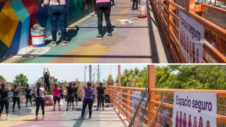 Zamora: grupo de 47 mujeres recupera puente peatonal para garantizar espacios seguros