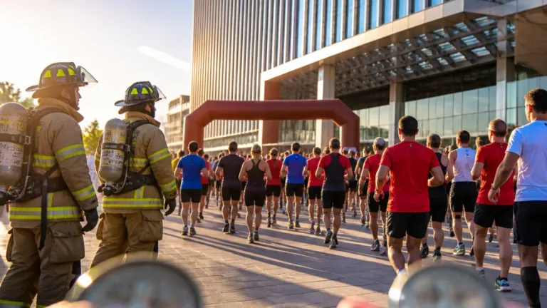 Zapopan reúne a 1,700 corredores en la 11.ª Carrera Vertical de Bomberos; lo recaudado será para la UNIQUE
