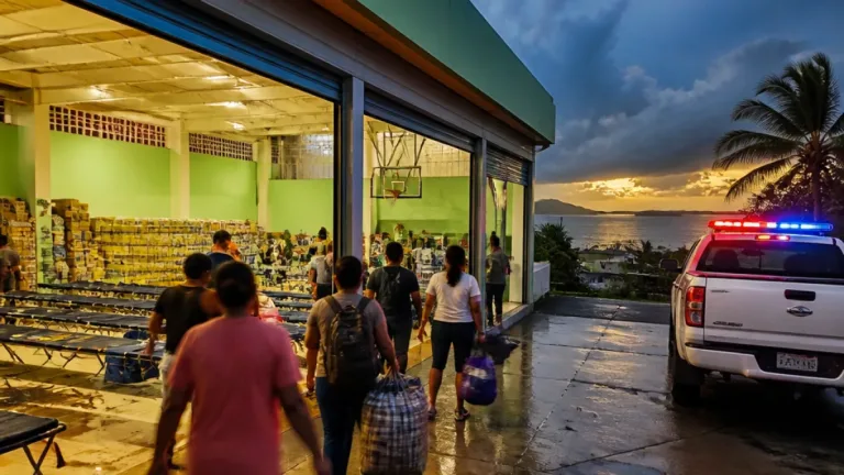 Zihuatanejo activa refugio temporal en Conalep ante el avance del huracán Polo