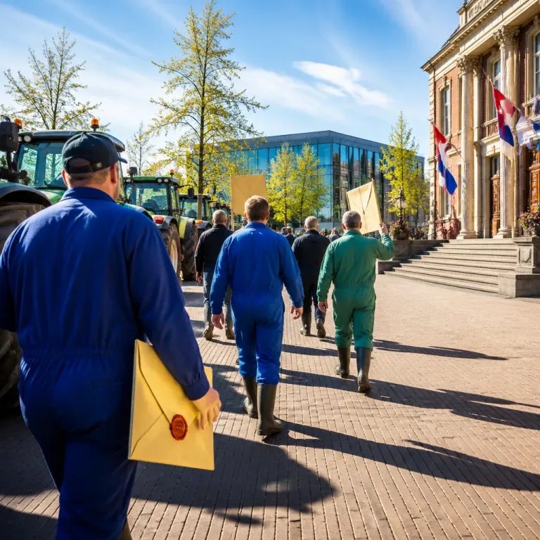 Boeren trekken woensdag langs alle twaalf gemeentehuizen in Drenthe en brengen brief naar Assen