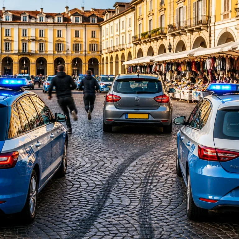 Politie stopt achtervolging in Turijn: gestolen Nederlandse auto teruggevonden na dollemansrit