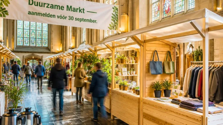 Gouda organiseert Duurzame Markt in Sint‑Janskerk: gratis kramen, aanmelden vóór 30 september