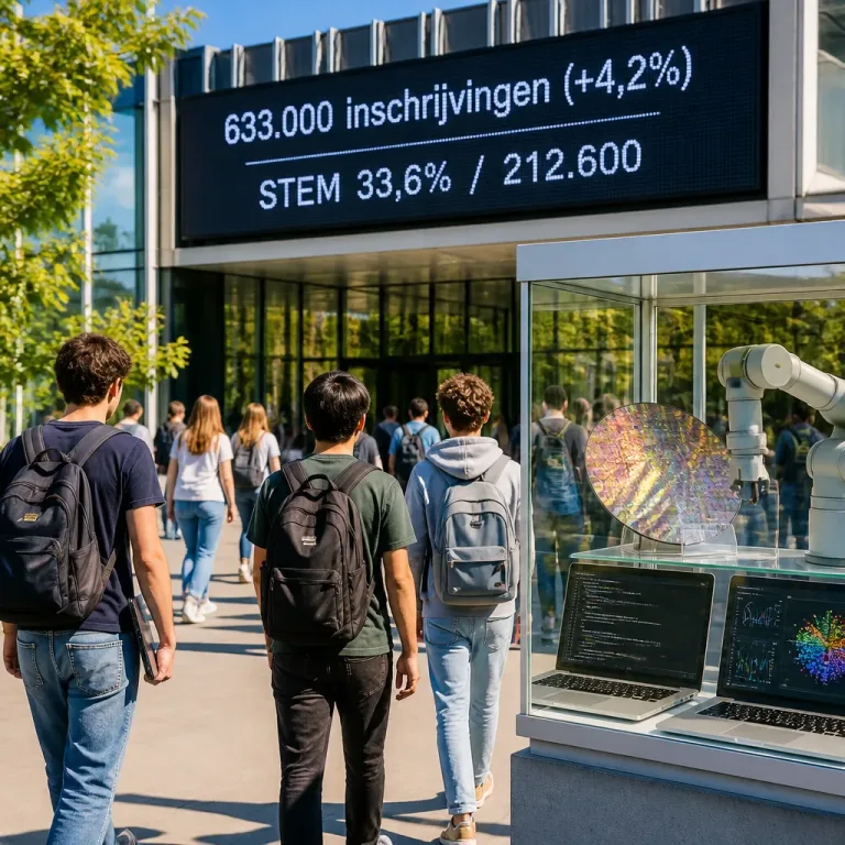 Toename inschrijvingen 2026: meer dan 633.000 registraties en sterke groei in STEM-opleidingen