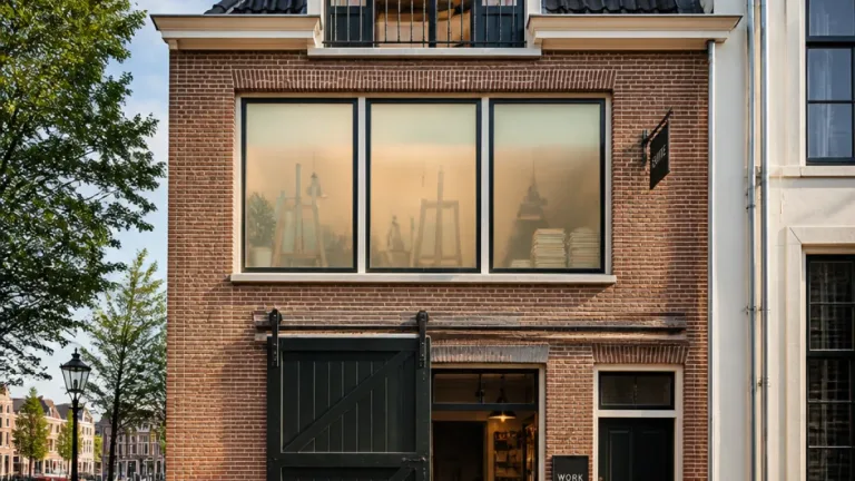 Oud koetshuis in Dordrecht slim ingedeeld: wonen, werken en Airbnb onder één dak