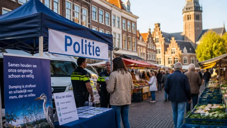 Politie in Hoorn spreekt inwoners over milieucriminaliteit: marktbijeenkomst 5 september