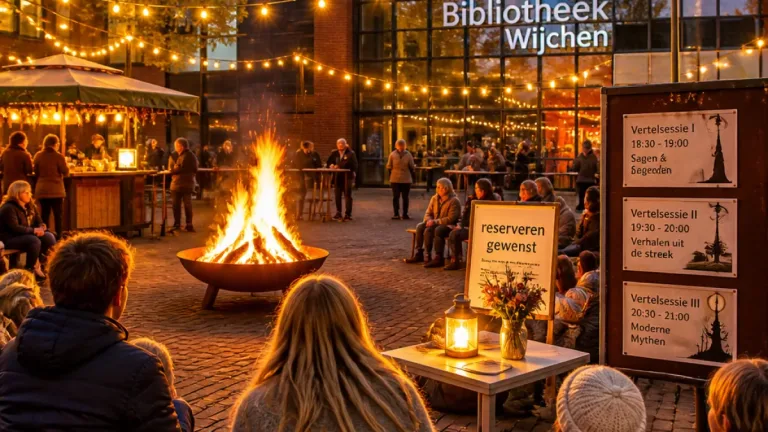 Wijchen viert jubileum: tiende editie van de Kampvuurvertellingen bij de bieb