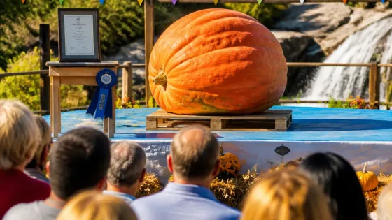 Abóbora de 905 kg domina concurso em Paredes e celebra produção local