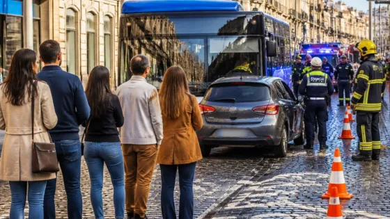 Acidente na rua da Restauração no Porto deixa cinco feridos e condutor agredido