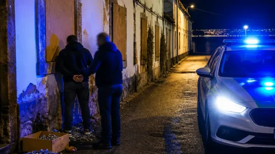 Almada: duas detenções após furto em casas danificadas pela tempestade em Porto Brandão
