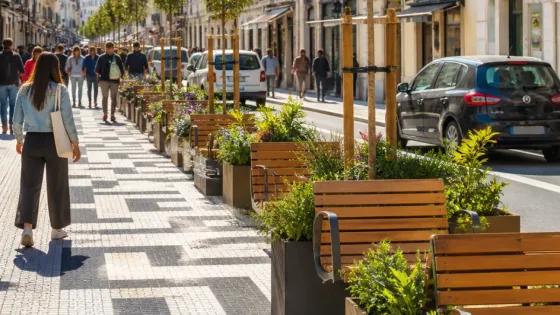 Lisboa: Chiado ganha mais espaço pedonal com redução de estacionamento no programa Viva a Rua!
