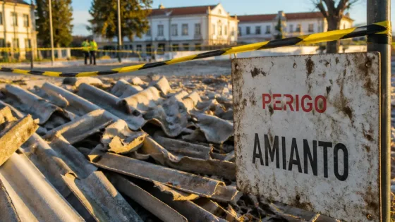 Marinha Grande: amianto ao ar livre continua a preocupar meses após tempestade Kristin