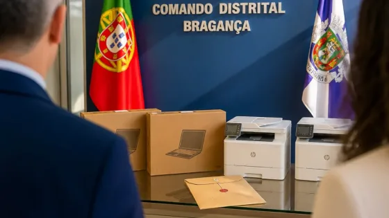 Município de Bragança entrega computadores e impressoras à PSP para reforço de meios