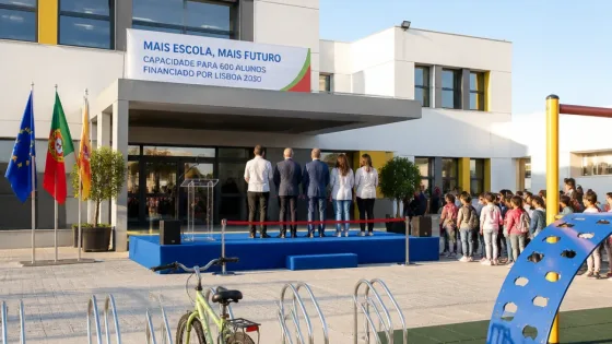 Seixal inaugura nova escola básica nas Lagoas para 275 alunos em Fernão Ferro