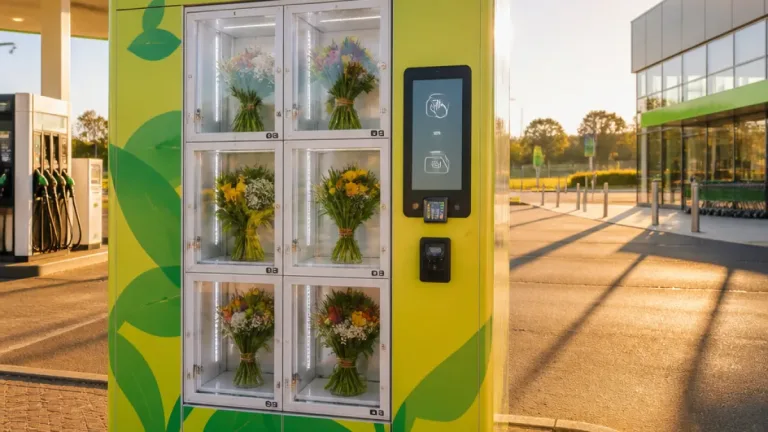 Abrantes ganha máquina automática de flores que funciona 24 horas no Retail Park