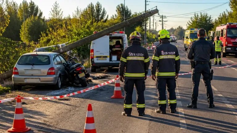 Acidente em Vandoma corta EN15 e provoca dois feridos em Paredes