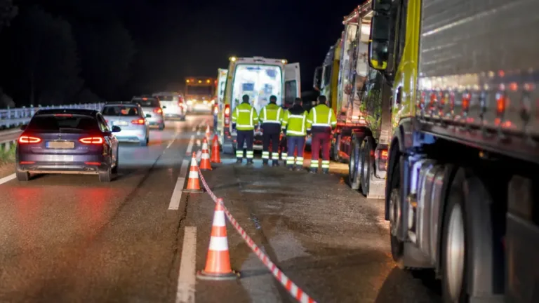 Acidente entre pesados na A8 junto a Torres Vedras deixa um ferido grave e condiciona tráfego