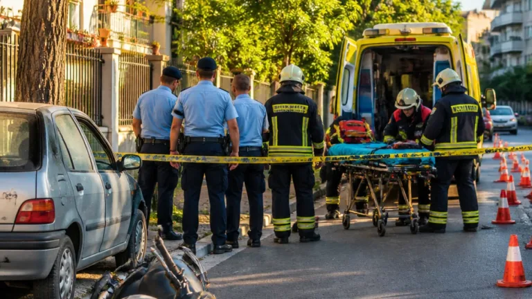 Acidente na Rua Junção do Bem em Oeiras deixa um ferido e mobiliza serviços de emergência