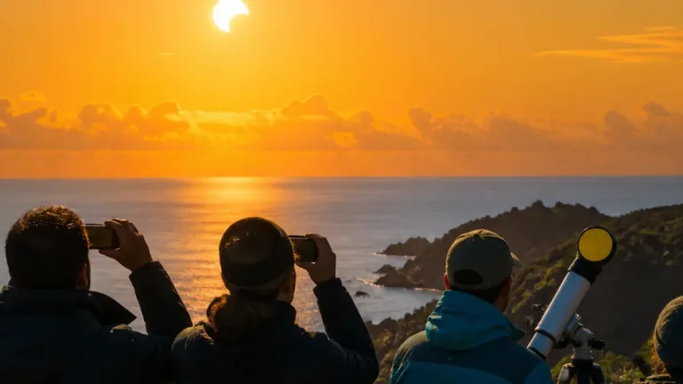 Açores assistem hoje a eclipse solar parcial com pico previsto às 18h30