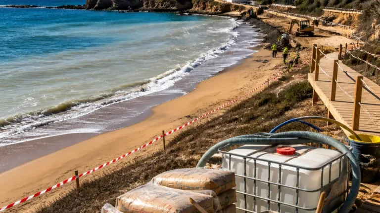 ADN-Madeira exige explicações à ARM após descarga de cimento que levou à interdição da Praia da Fontinha