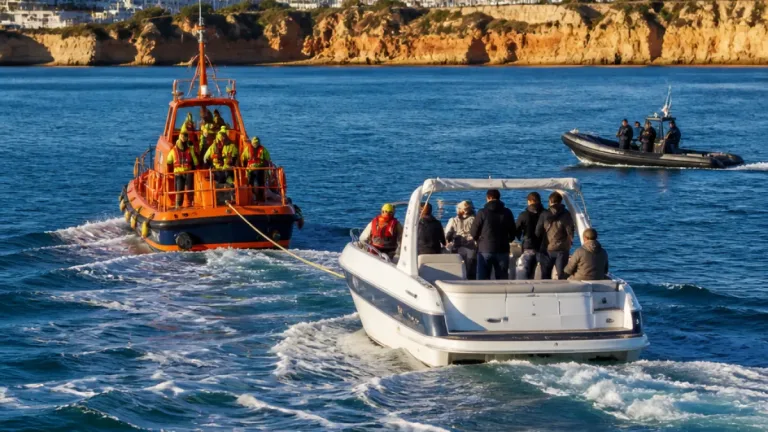 Albufeira: salva-vidas de Quarteira assiste seis pessoas após embarcação perder propulsão