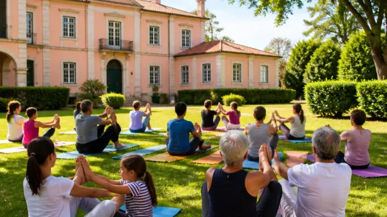 Almada acolhe aula de ioga gratuita para todas as idades no Solar dos Zagallos