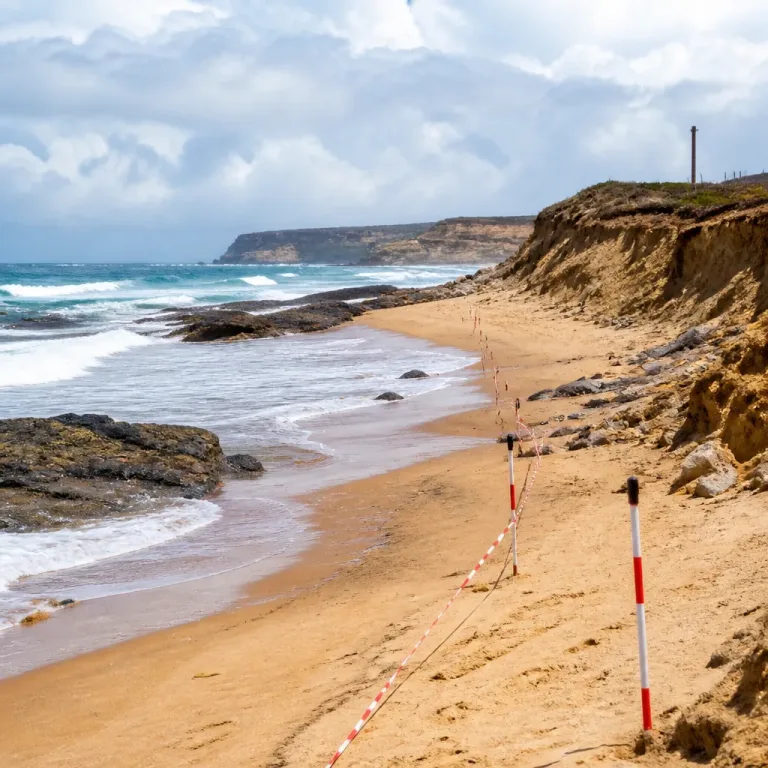 Tempestades de inverno retiraram quase metade da areia da Praia do Pedrógão, conclui relatório