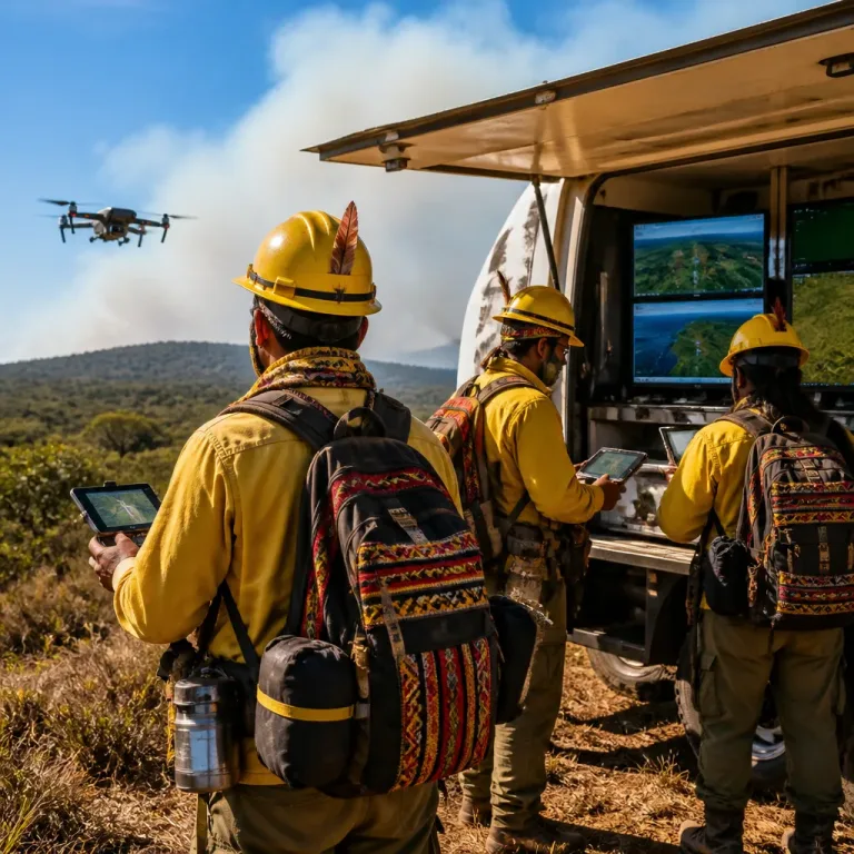 Brigadas indígenas unem saber tradicional e drones em projeto contra incêndios florestais