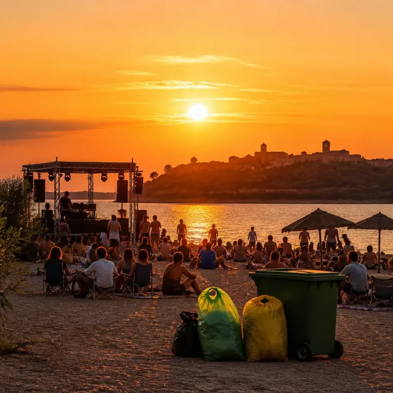 Sunset em Monsaraz reúne música e convívio na praia fluvial e suscita atenções ambientais