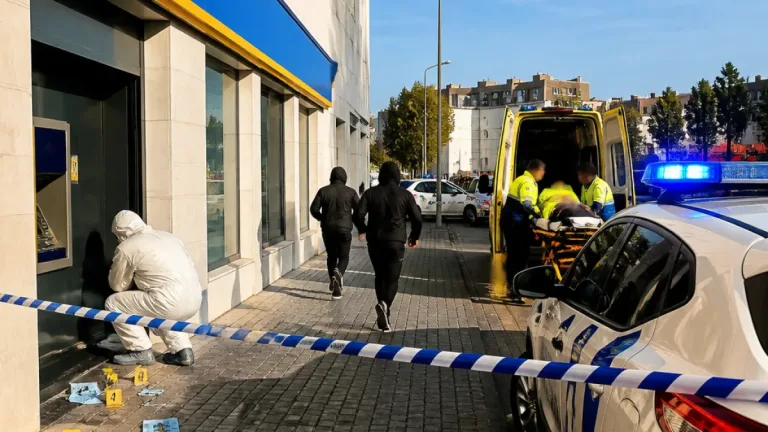 Assalto com tiro na Amadora: homem ferido e assaltantes fogem com 16 mil euros