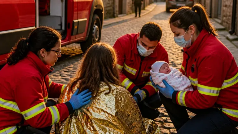 Bombeiros de Seia assistem parto em emergência e mãe e bebé são estabilizados