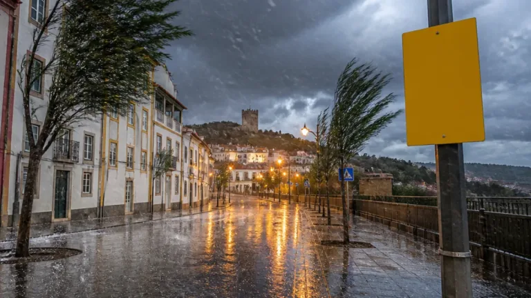 Bragança sob aviso amarelo: IPMA prevê chuva forte, trovoada e vento até quinta-feira