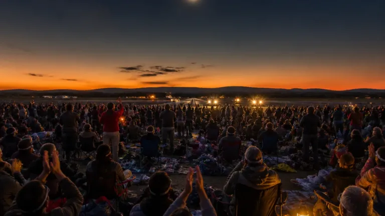 Bragança viveu noite em pleno dia: multidão emocionada assistiu ao eclipse total do Sol