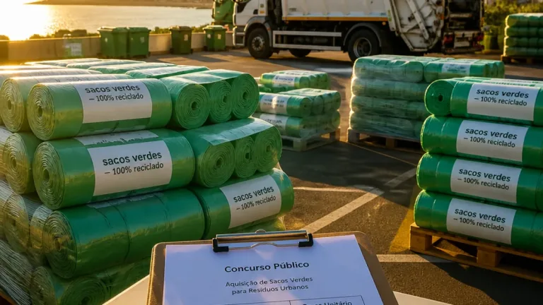 Cascais aprova concurso de 550 mil € para sacos verdes do serviço de biorresíduos