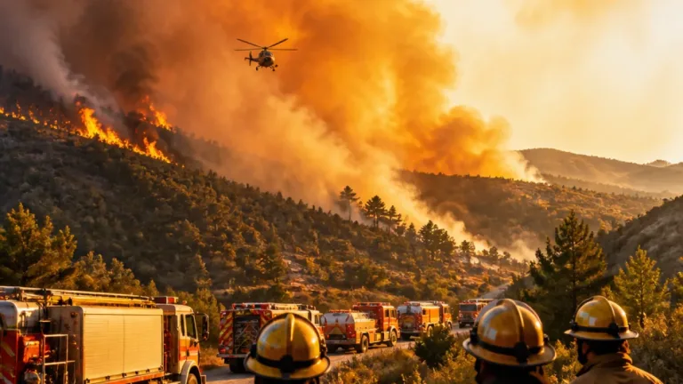 Chaves enfrenta incêndio de grande dimensão em Ventozelo com 170 operacionais no terreno