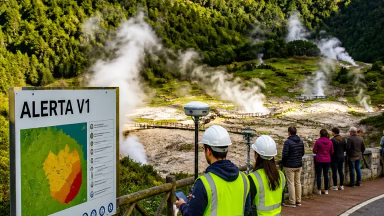CIVISA eleva para V1 o alerta no vulcão das Furnas após aumento da atividade sísmica