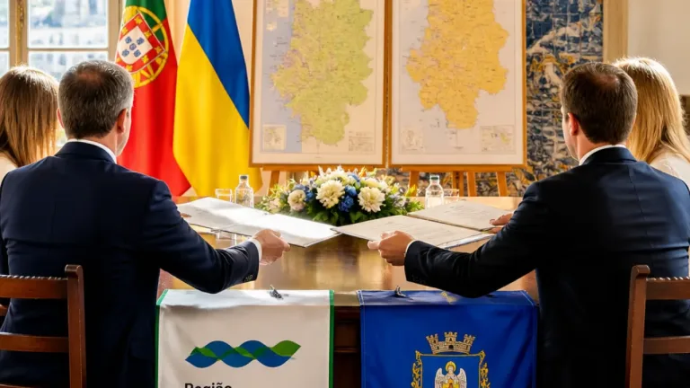 Coimbra: Região Metropolitana firma acordo de cooperação com agência de desenvolvimento da Região de Kiev