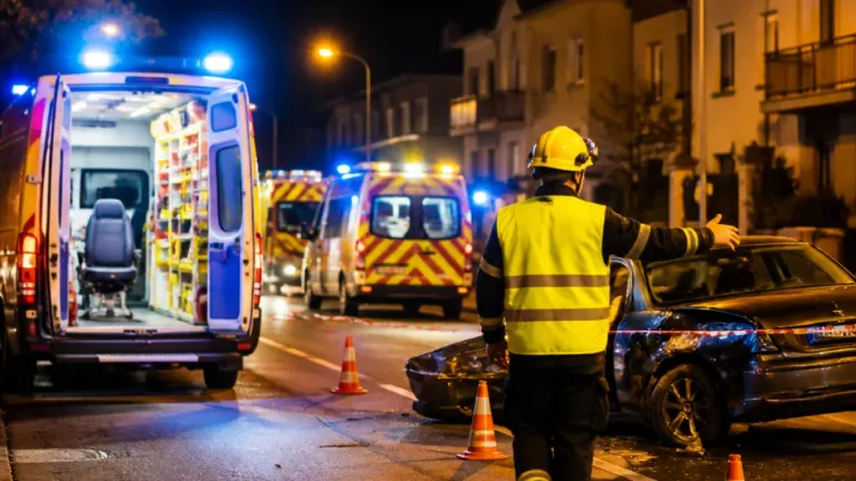 Colisão entre carro e ambulância em Gondifelos mobiliza socorro em Vila Nova de Famalicão